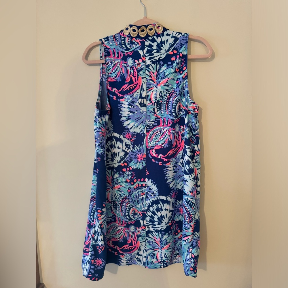 NWT Lilly Pulitzer Deep Indigo Gypsea Girl Purple Blue Swing Jane Dress - Picture 9 of 10